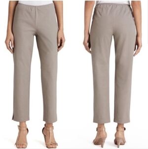 EILEEN FISHER Pants Stretch Organic Cotton Twill Tan XL